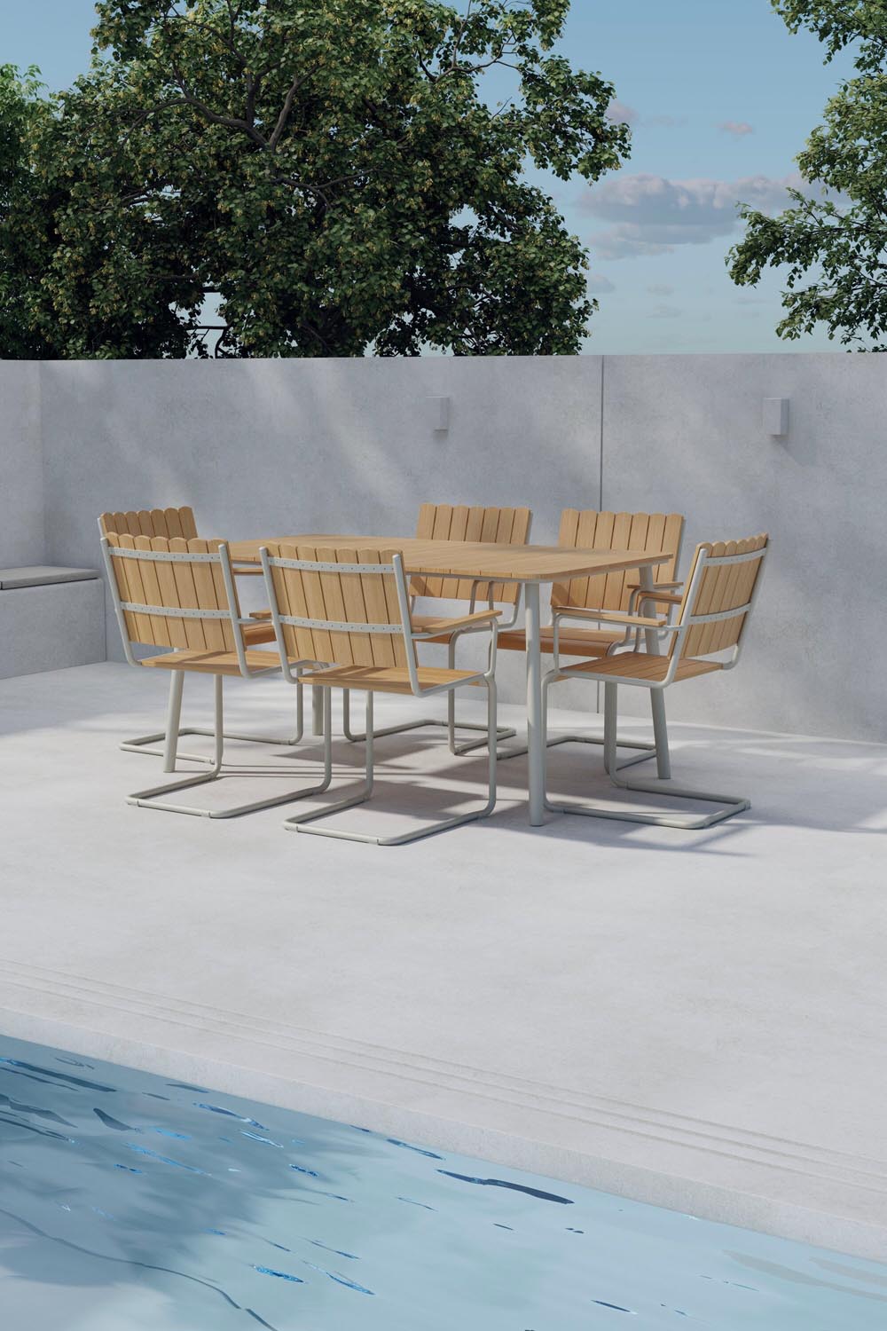 Holmsund Essgruppe in  präsentiert im Onlineshop von KAQTU Design AG. Gartentischset ist von Venture Home