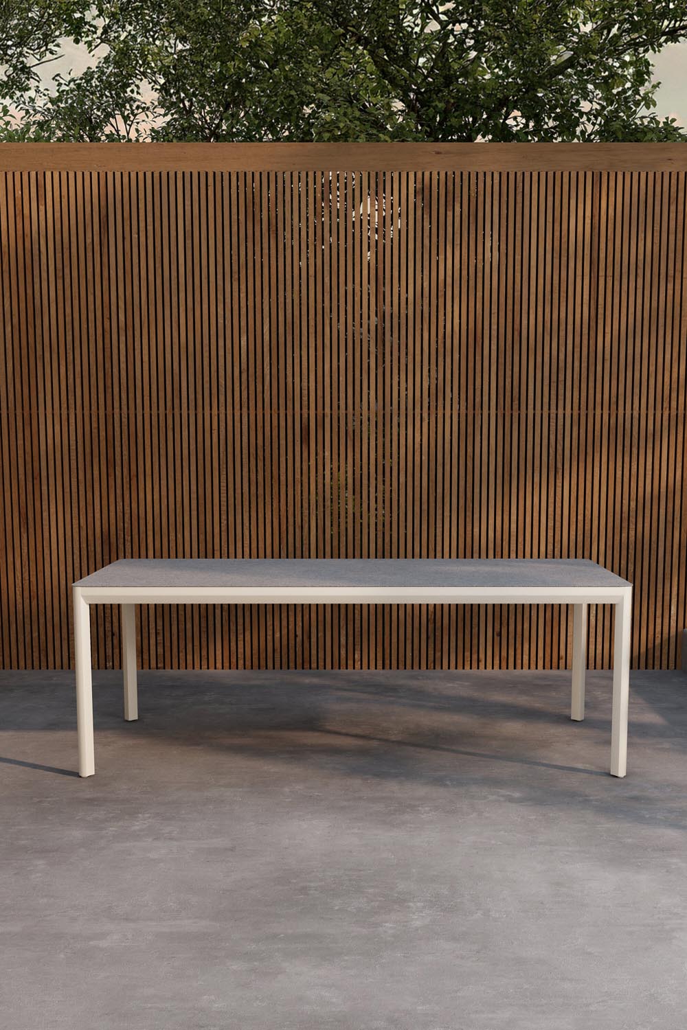 Lino Rechteckiger Esstisch in Beige präsentiert im Onlineshop von KAQTU Design AG. Gartentisch ist von Venture Home