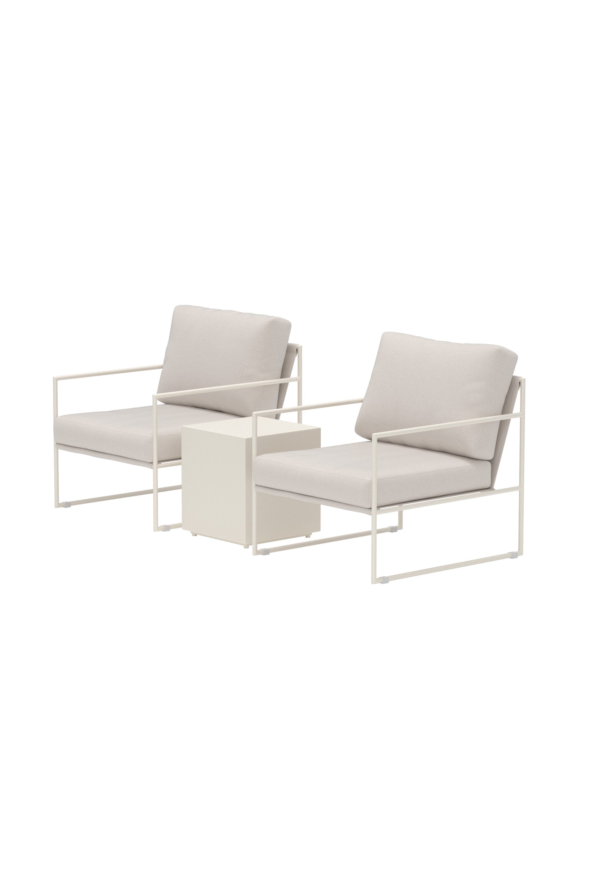 Lissabon Lounge-Set in Beige präsentiert im Onlineshop von KAQTU Design AG. Loungeset ist von Venture Home