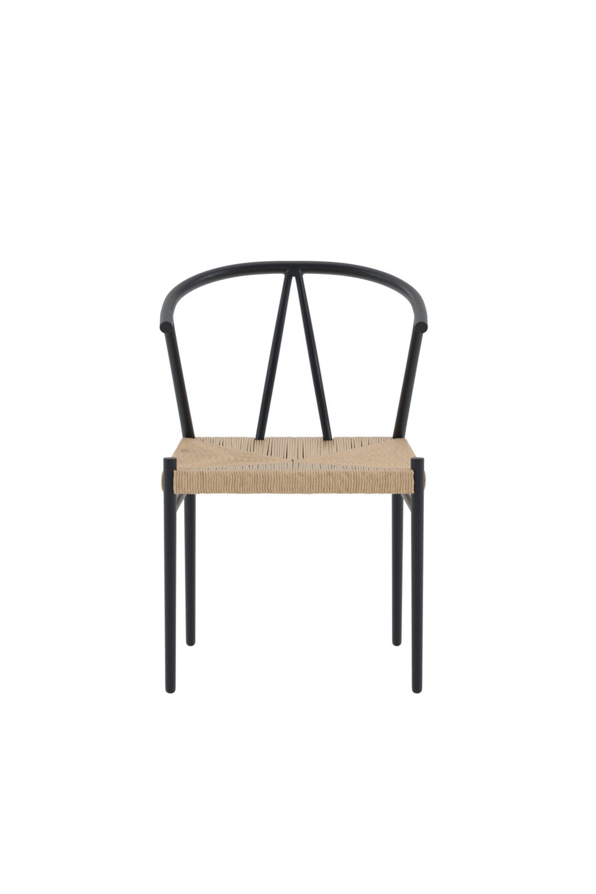 Alfons Esszimmerstuhl in Schwarz präsentiert im Onlineshop von KAQTU Design AG. Gartenstuhl mit Armlehnen ist von Venture Home