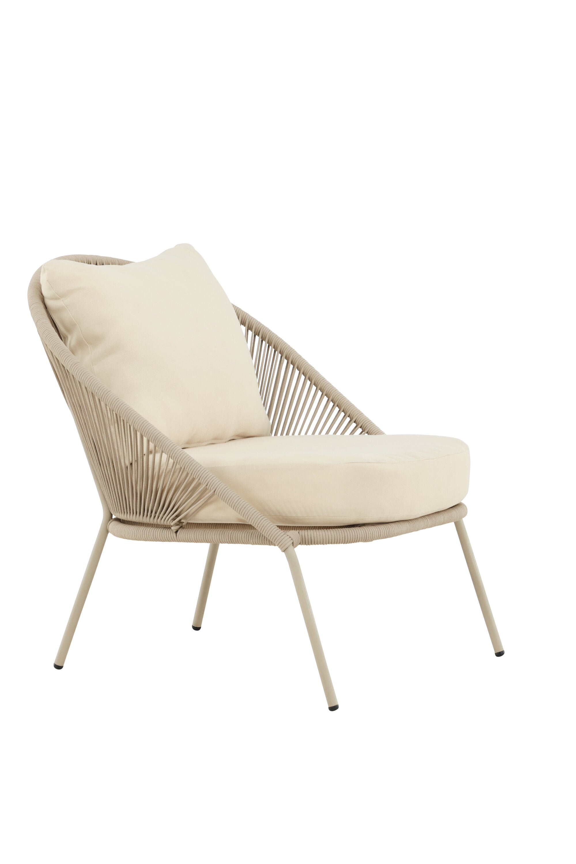 Lindos Loungestuhl in Beige präsentiert im Onlineshop von KAQTU Design AG. Outdoor-Sessel ist von Venture Home