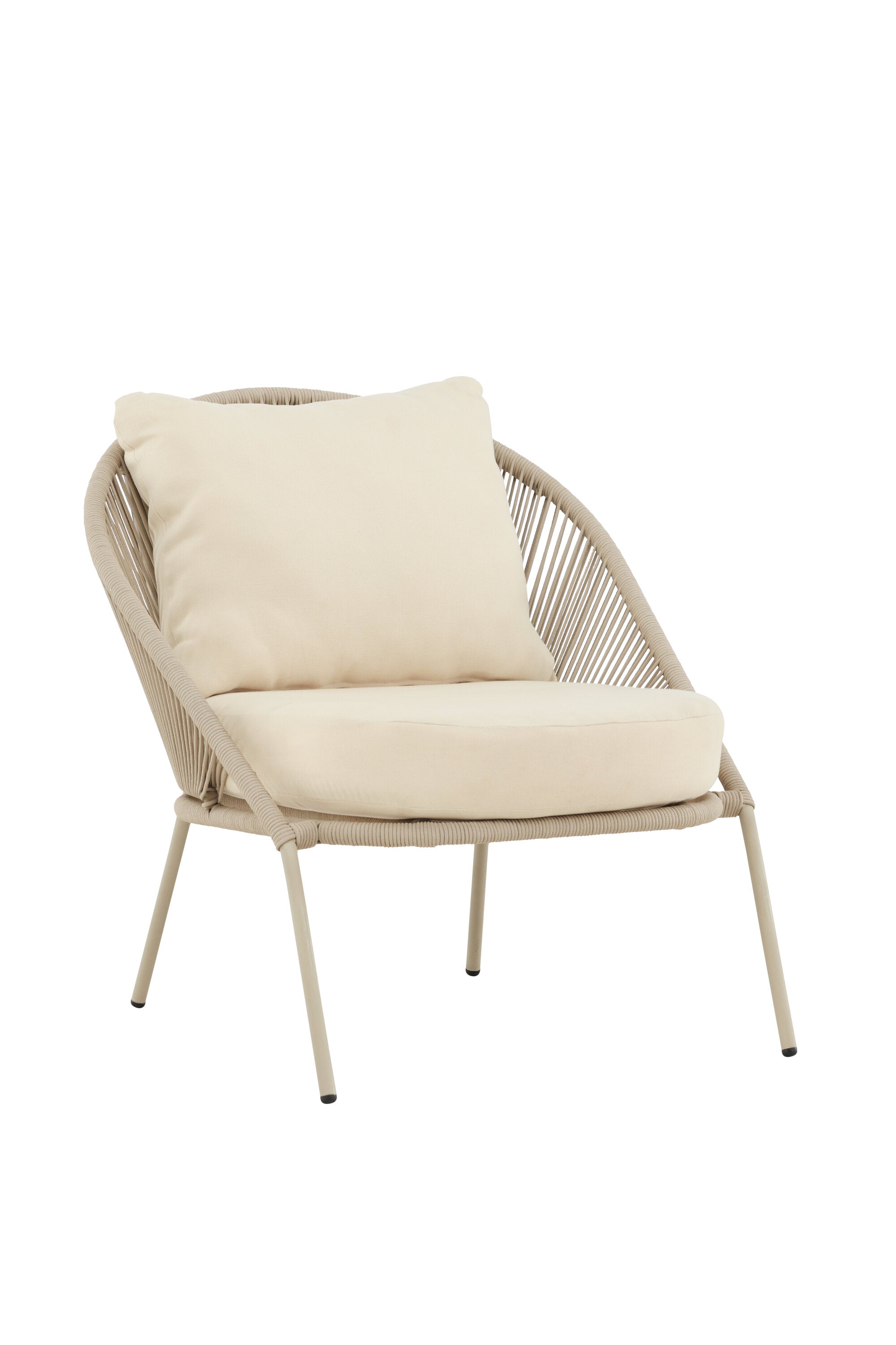 Lindos Loungestuhl in Beige präsentiert im Onlineshop von KAQTU Design AG. Outdoor-Sessel ist von Venture Home
