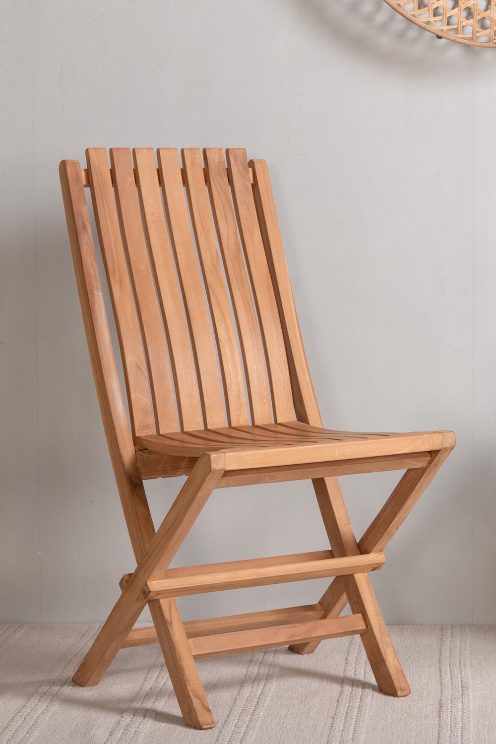 Ghana Esszimmerstuhl in Natur präsentiert im Onlineshop von KAQTU Design AG. Gartenstuhl mit Armlehnen ist von Venture Home