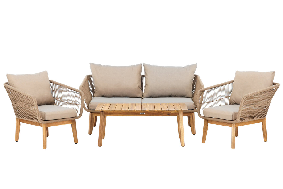 Chania Sofa-Set in Braun präsentiert im Onlineshop von KAQTU Design AG. Loungeset ist von Venture Home