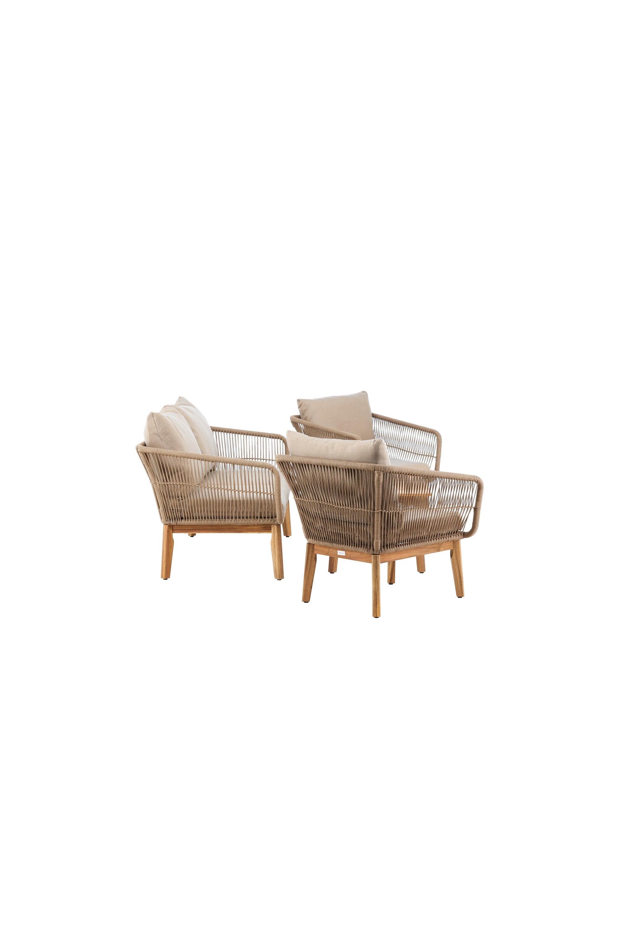 Chania Sofa-Set in Braun präsentiert im Onlineshop von KAQTU Design AG. Loungeset ist von Venture Home