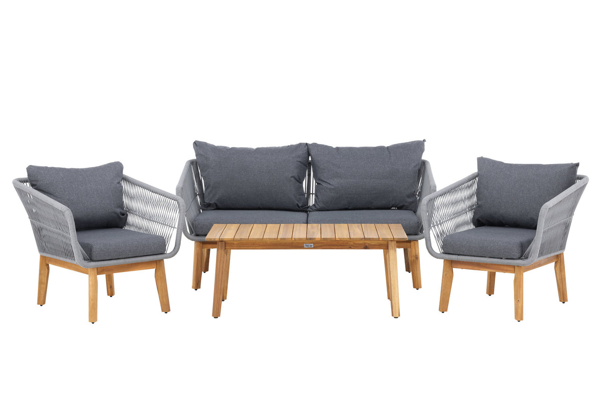 Chania Sofa-Set in Grau präsentiert im Onlineshop von KAQTU Design AG. Loungeset ist von Venture Home