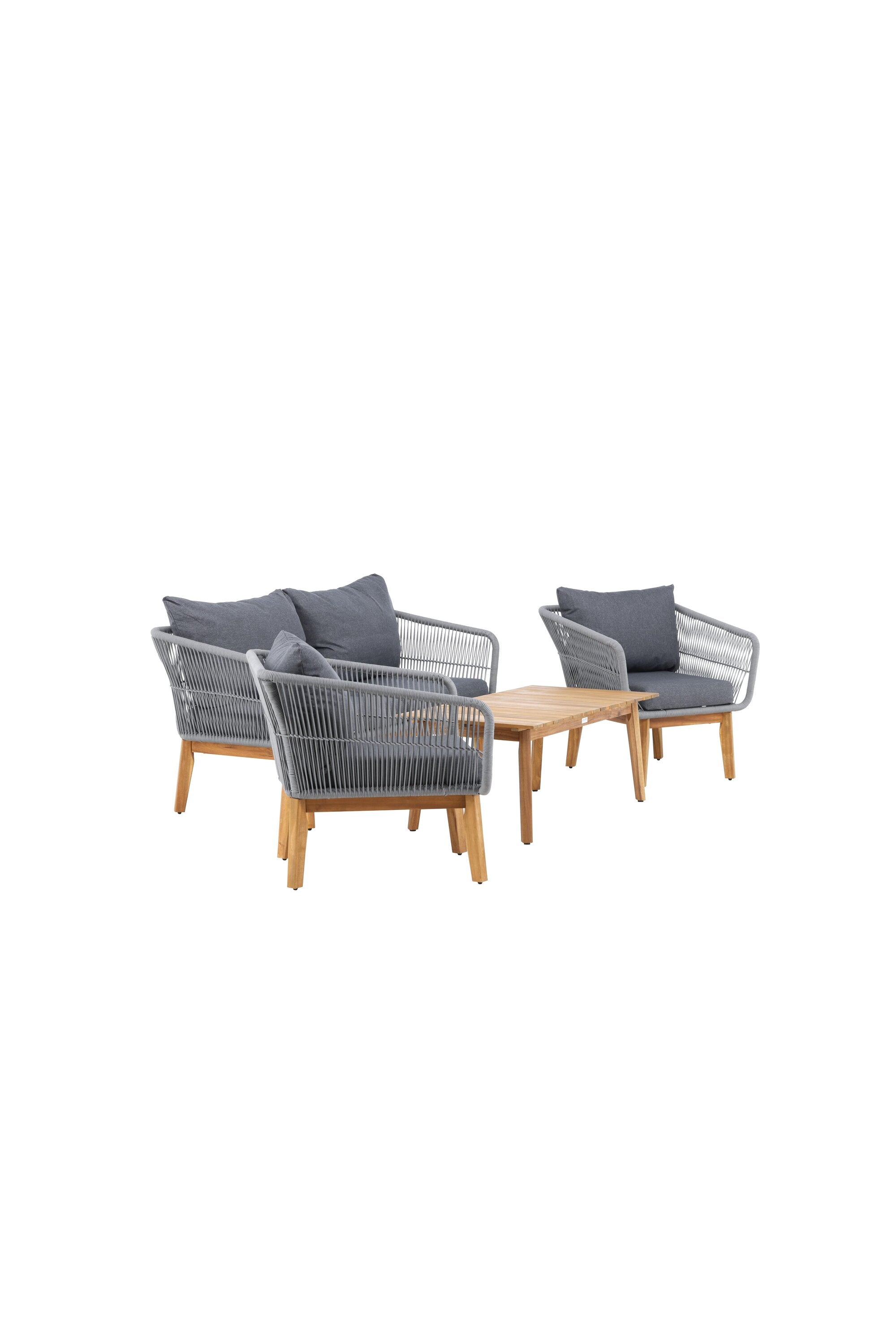 Chania Sofa-Set in Grau präsentiert im Onlineshop von KAQTU Design AG. Loungeset ist von Venture Home