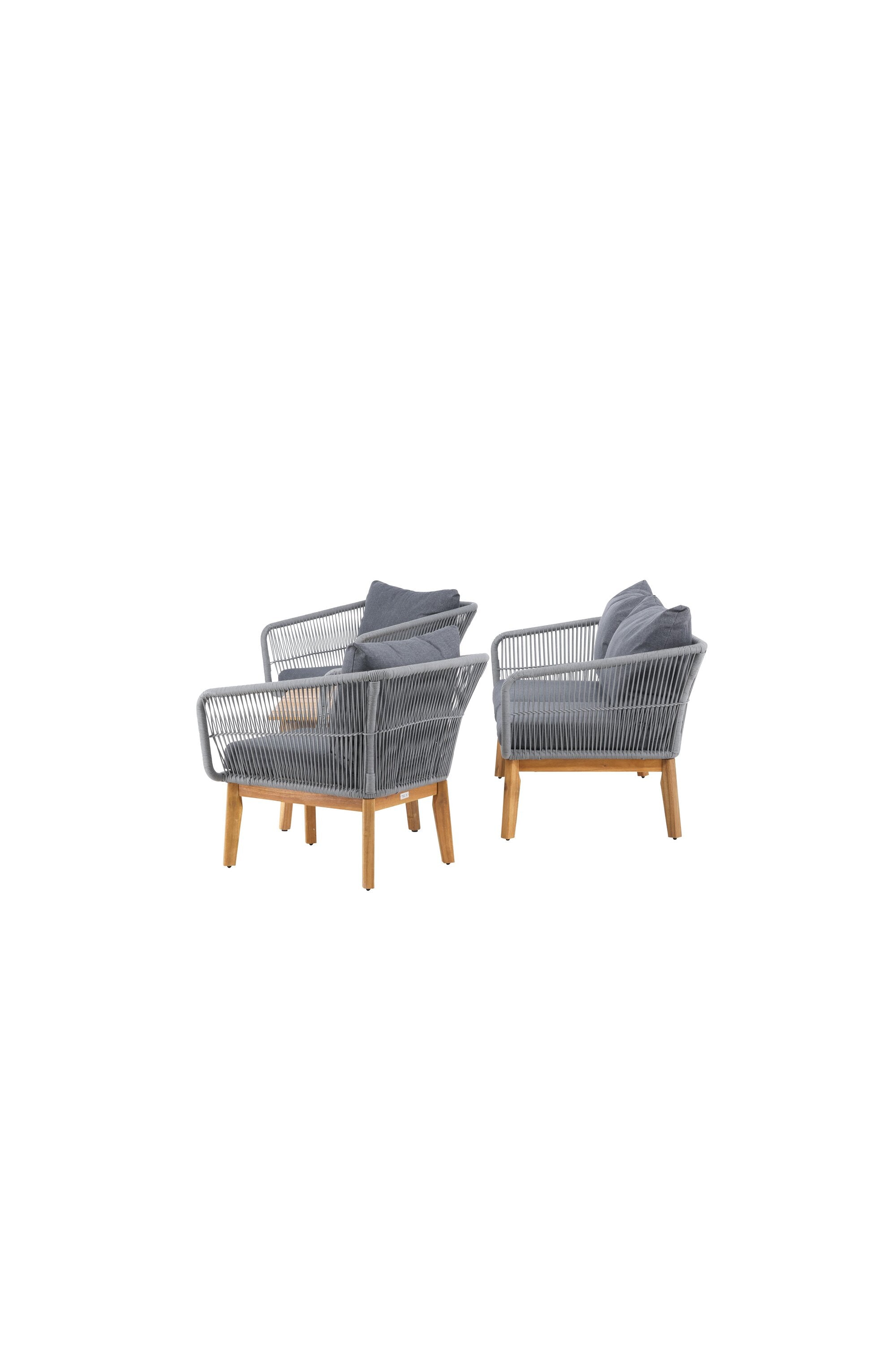 Chania Sofa-Set in Grau präsentiert im Onlineshop von KAQTU Design AG. Loungeset ist von Venture Home