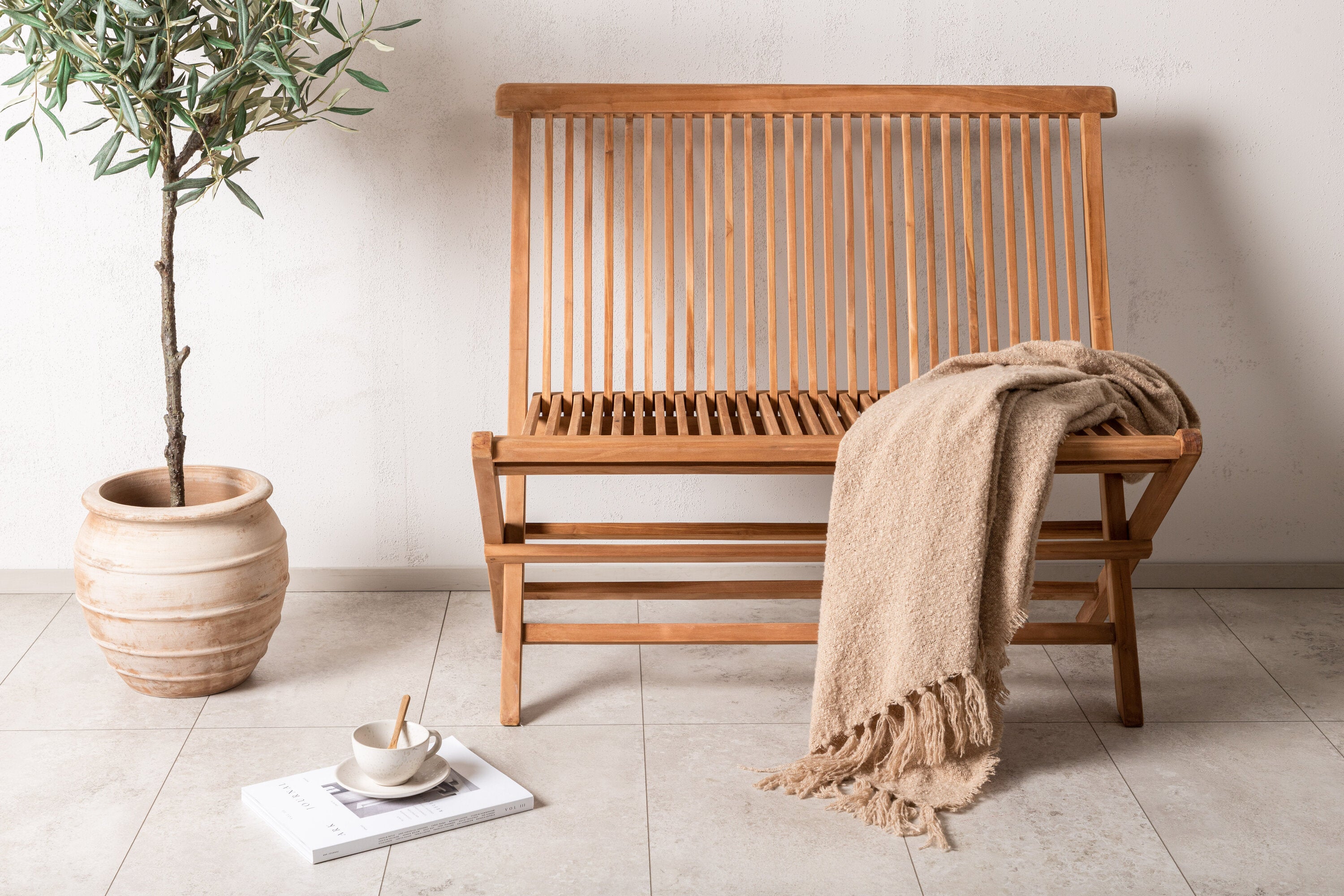 Ghana Gartenbank in Natur präsentiert im Onlineshop von KAQTU Design AG. Gartenbank ist von Venture Home