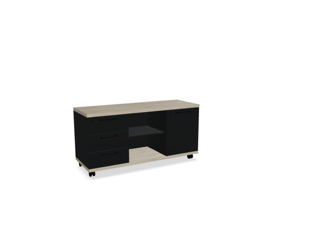 Standard A120ML - Chefzimmerschrank in Weiss Pastell präsentiert im Onlineshop von KAQTU Design AG. Büroschrank ist von Mdd