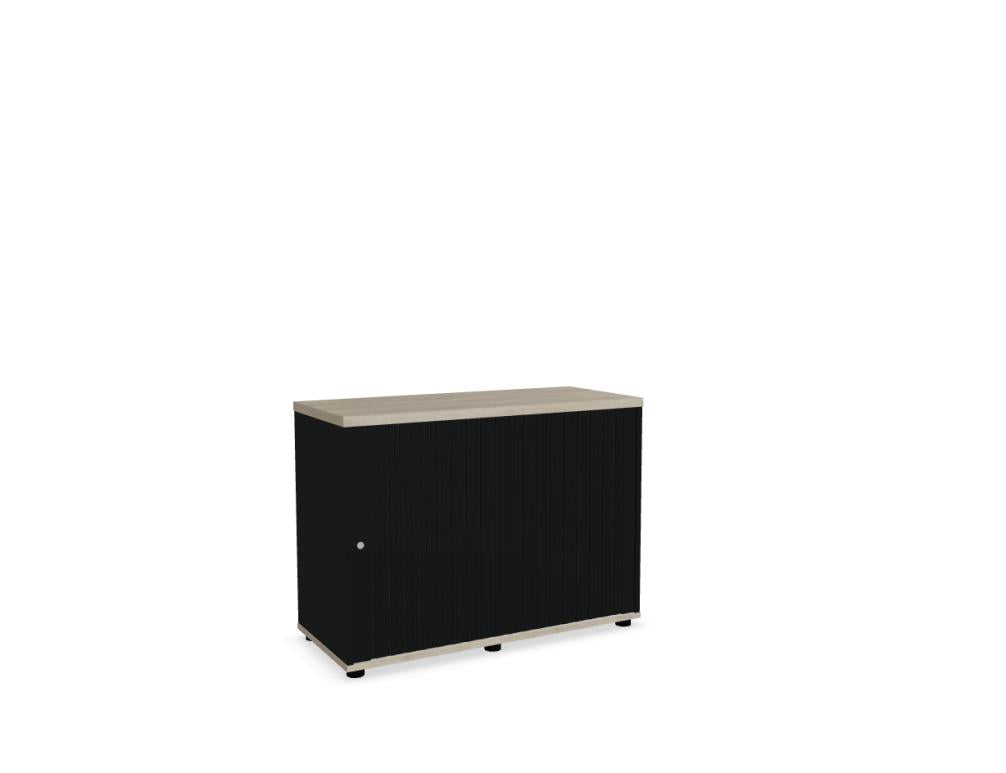 Standard A2L05 - Jalousieschrank in Eiche Natur präsentiert im Onlineshop von KAQTU Design AG. Büroschrank ist von Mdd