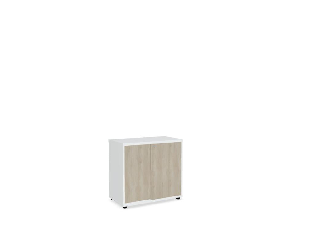 Standard A2P04 - Schiebetürenschrank in Weiss Pastell präsentiert im Onlineshop von KAQTU Design AG. Büroschrank ist von Mdd