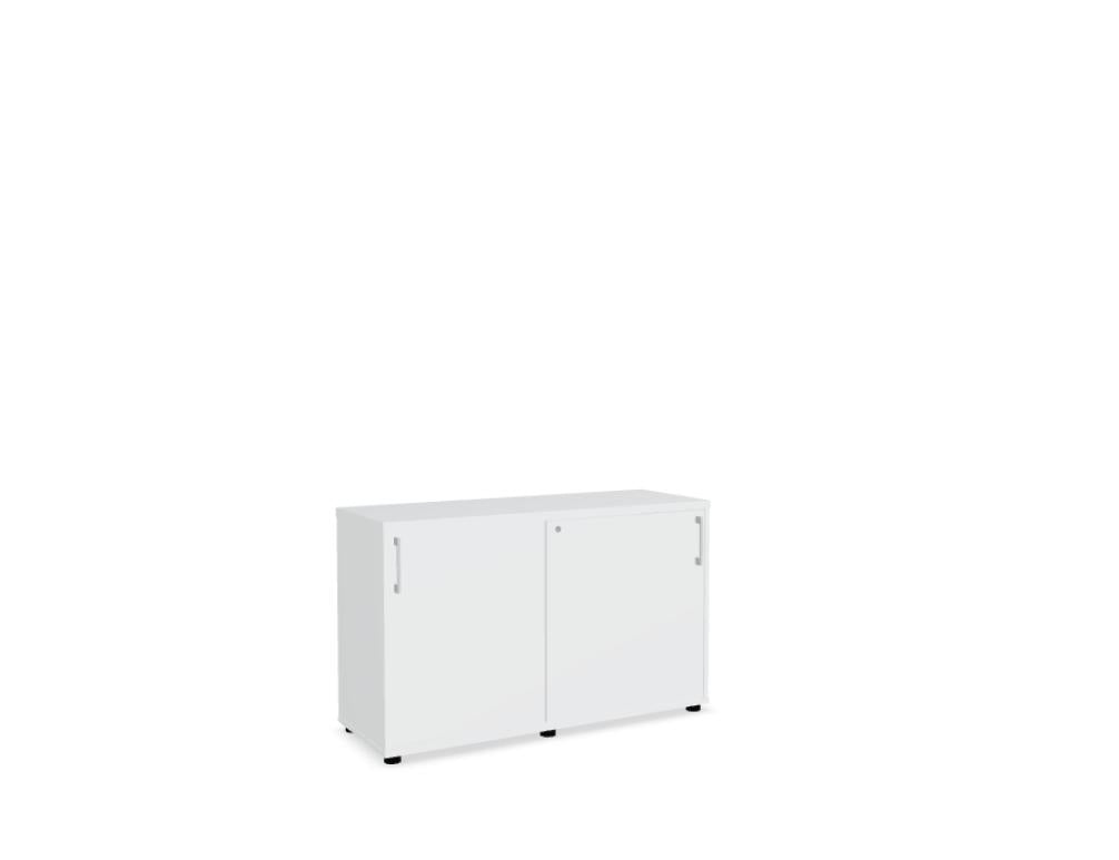 Standard A2P06 - Schiebetürenschrank in Weiss Pastell präsentiert im Onlineshop von KAQTU Design AG. Büroschrank ist von Mdd