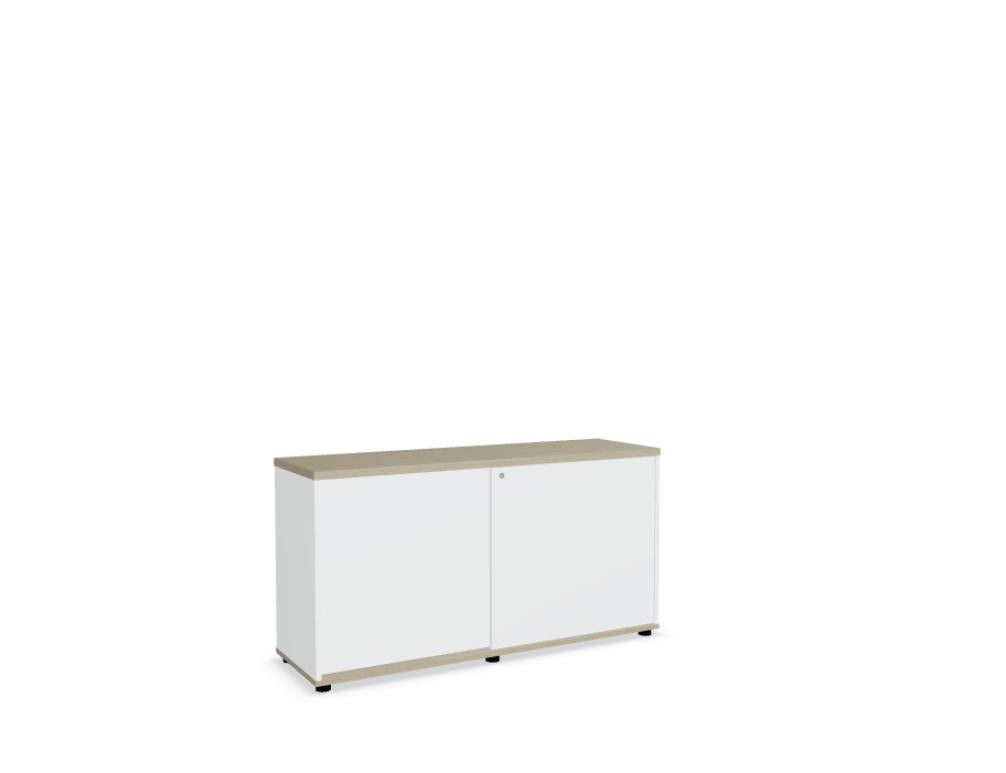 Standard A2P14 - Schiebetürenschrank in Weiss Pastell präsentiert im Onlineshop von KAQTU Design AG. Büroschrank ist von Mdd