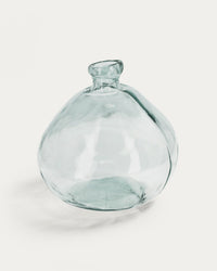 Brenna Vase aus transparentem Glas 100% recycelt 33 cm