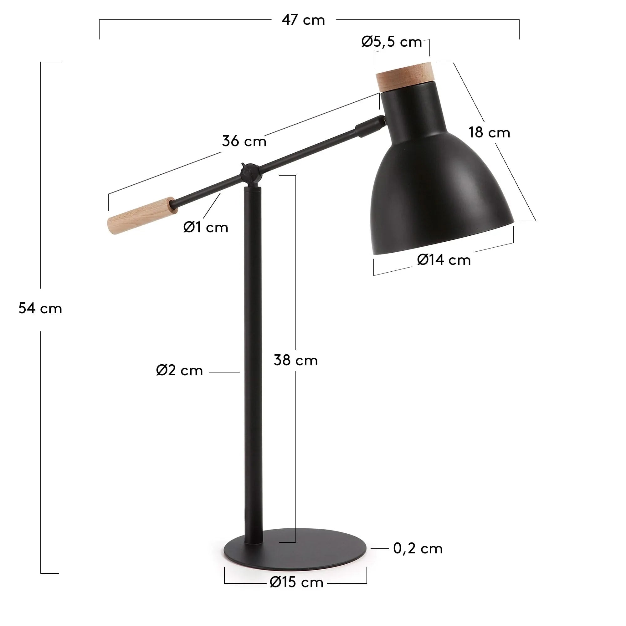 Die Tescarle Tischlampe von Kave Home vereint modernes Design mit Funktionalität, ideal für stilvolle Beleuchtung.