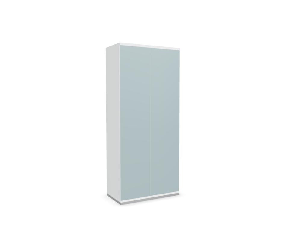 Color A52P4HK - Kleiderschrank in Aluminium präsentiert im Onlineshop von KAQTU Design AG. Garderobe ist von Mdd