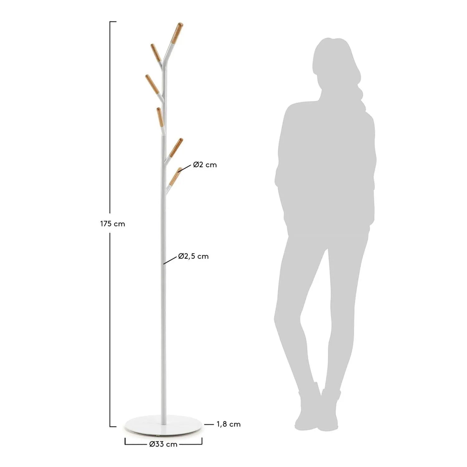 Stilvolle Nerb Garderobe 175 cm von Kave Home für modernes Wohnen.