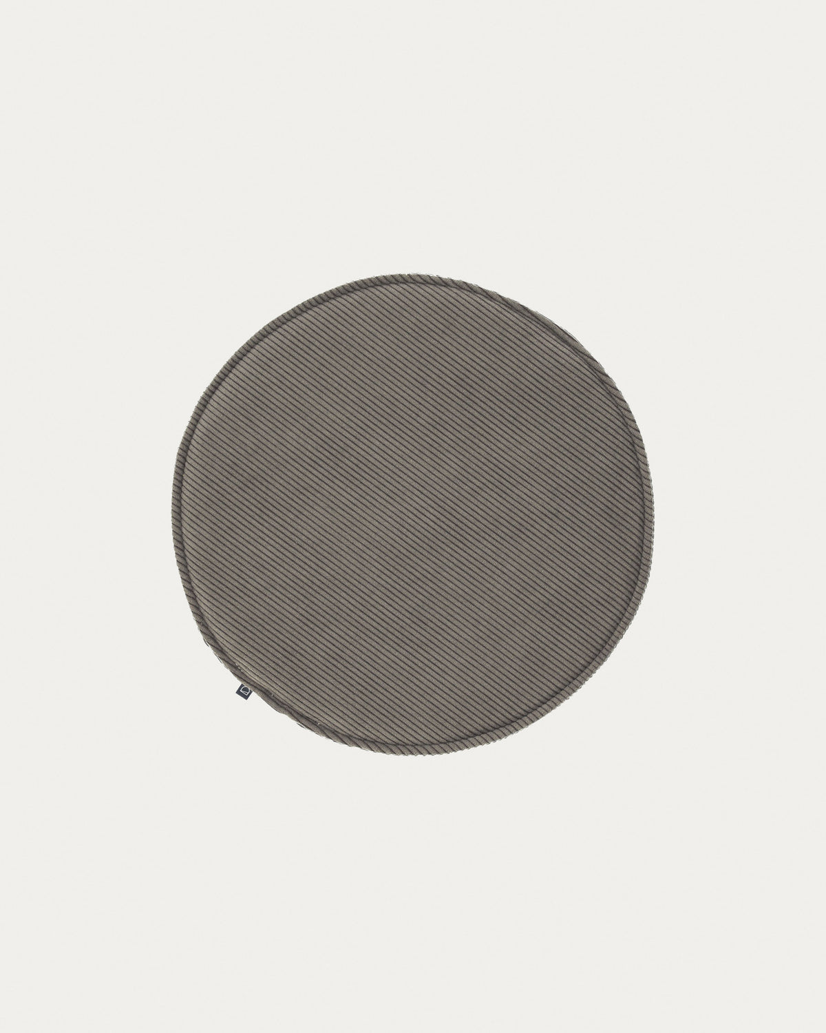 Sora Sitzkissen, rund, Cord, grau, Ø 35 cm in Grau präsentiert im Onlineshop von KAQTU Design AG. Sitzkissen ist von Kave Home