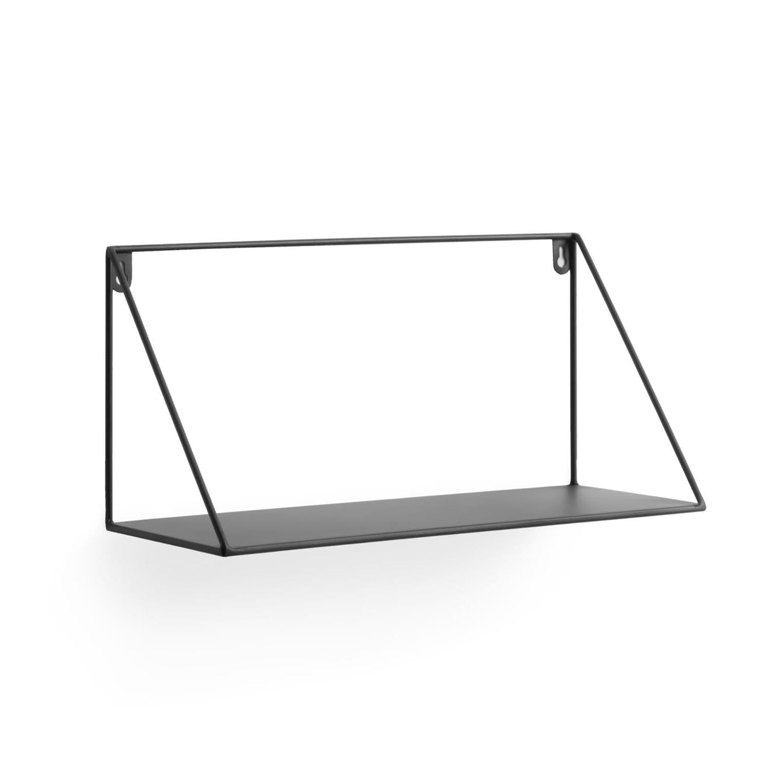 Teg Wandregal Dreieck aus Stahl mit schwarzem Finish 40 x 20 cm in Schwarz präsentiert im Onlineshop von KAQTU Design AG. Wandregal ist von Kave Home