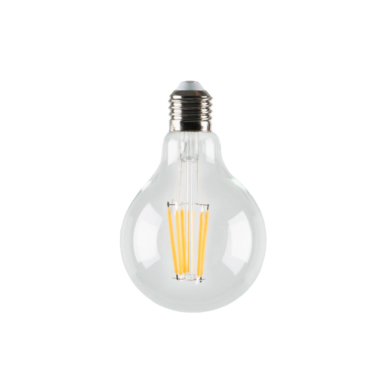 Bulb runde LED Glühbirne E27 4W in Klar, Weiss präsentiert im Onlineshop von KAQTU Design AG. Leuchtmittel ist von Kave Home