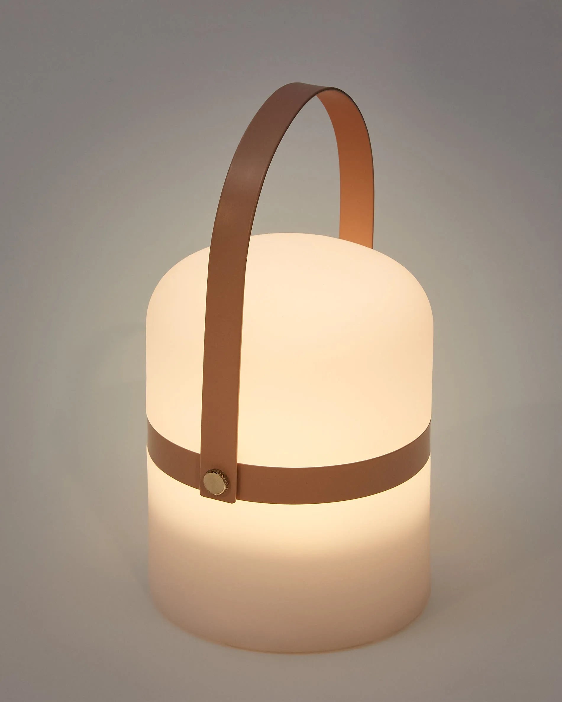 Die Ridley Mini-LED-Lampe in Rosa vereint Stil und Funktion, tragbar mit 3 Helligkeitsstufen für flexible Beleuchtung.