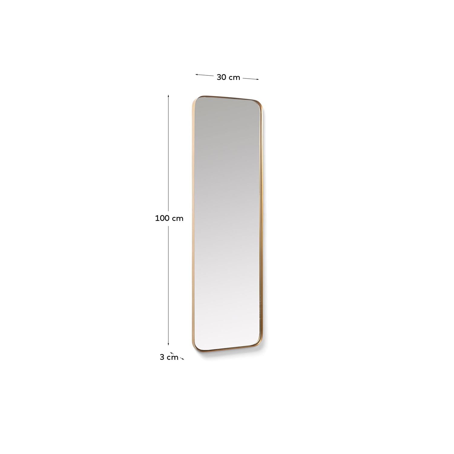 M<tc>arc</tc>o Mirror 30 x 100 cm, gold