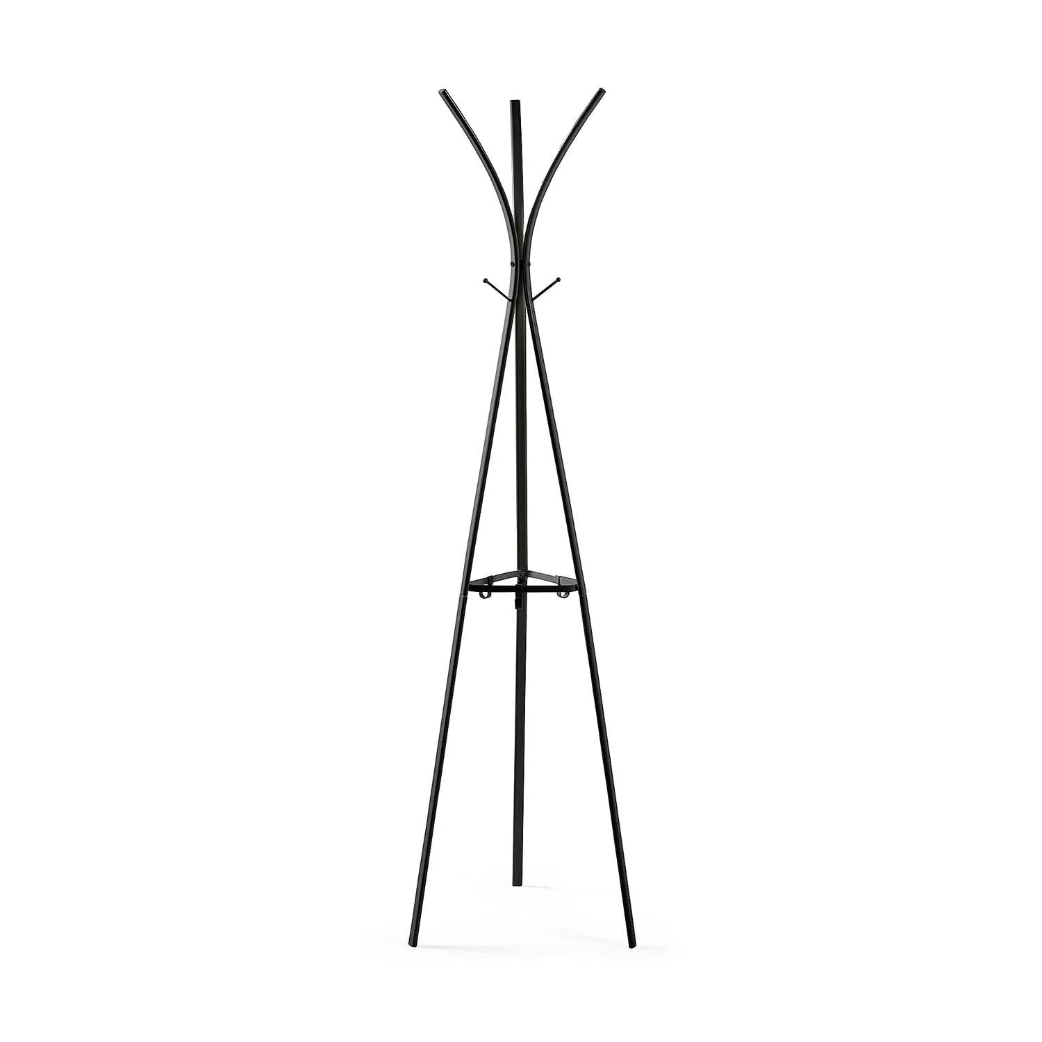Die Stearn Garderobe von Kave Home: stilvoll, funktional, aus robustem Stahl, mit 9 Haken, korrosionsgeschützt, minimalistisch, einfach zu montieren.