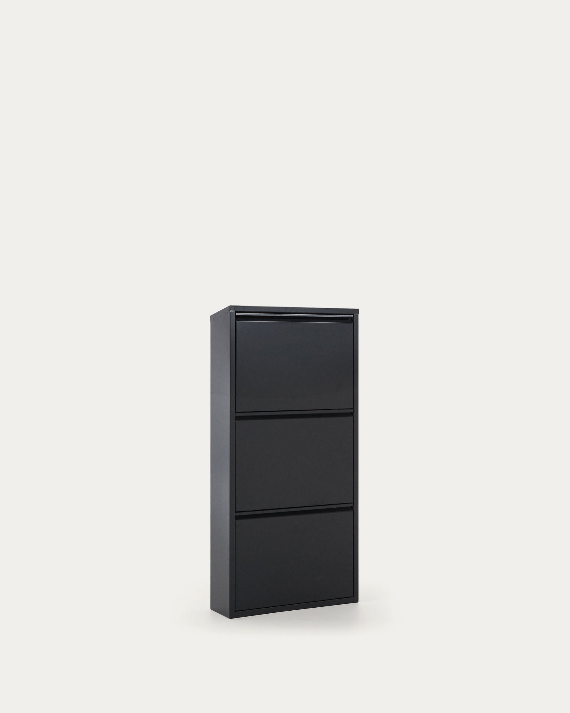 Shoe cabinet Ode 50 x 103 cm 3 doors dark grey