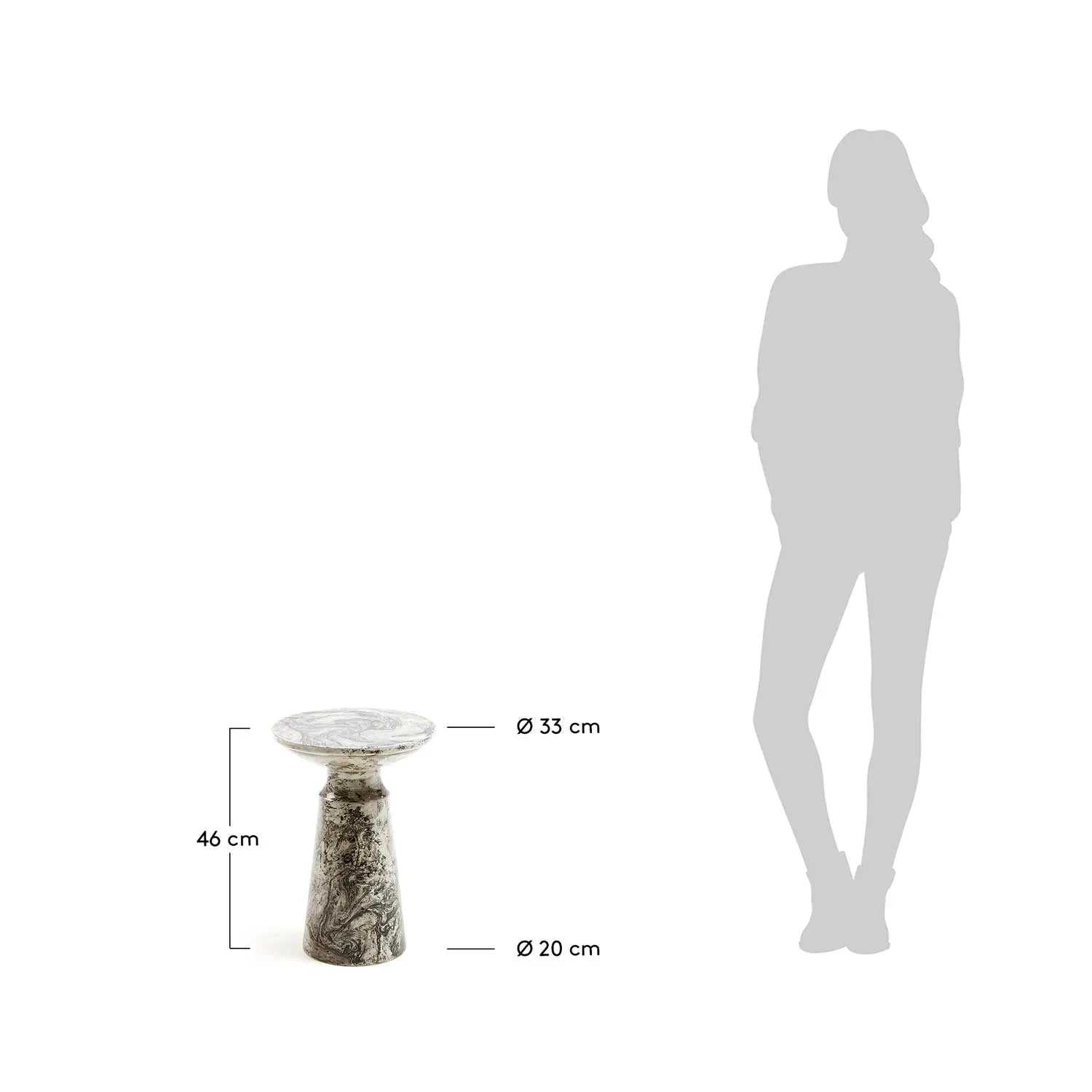 Stilvoller Kesbury Beistelltisch Ø 33 cm von Kave Home entdecken.