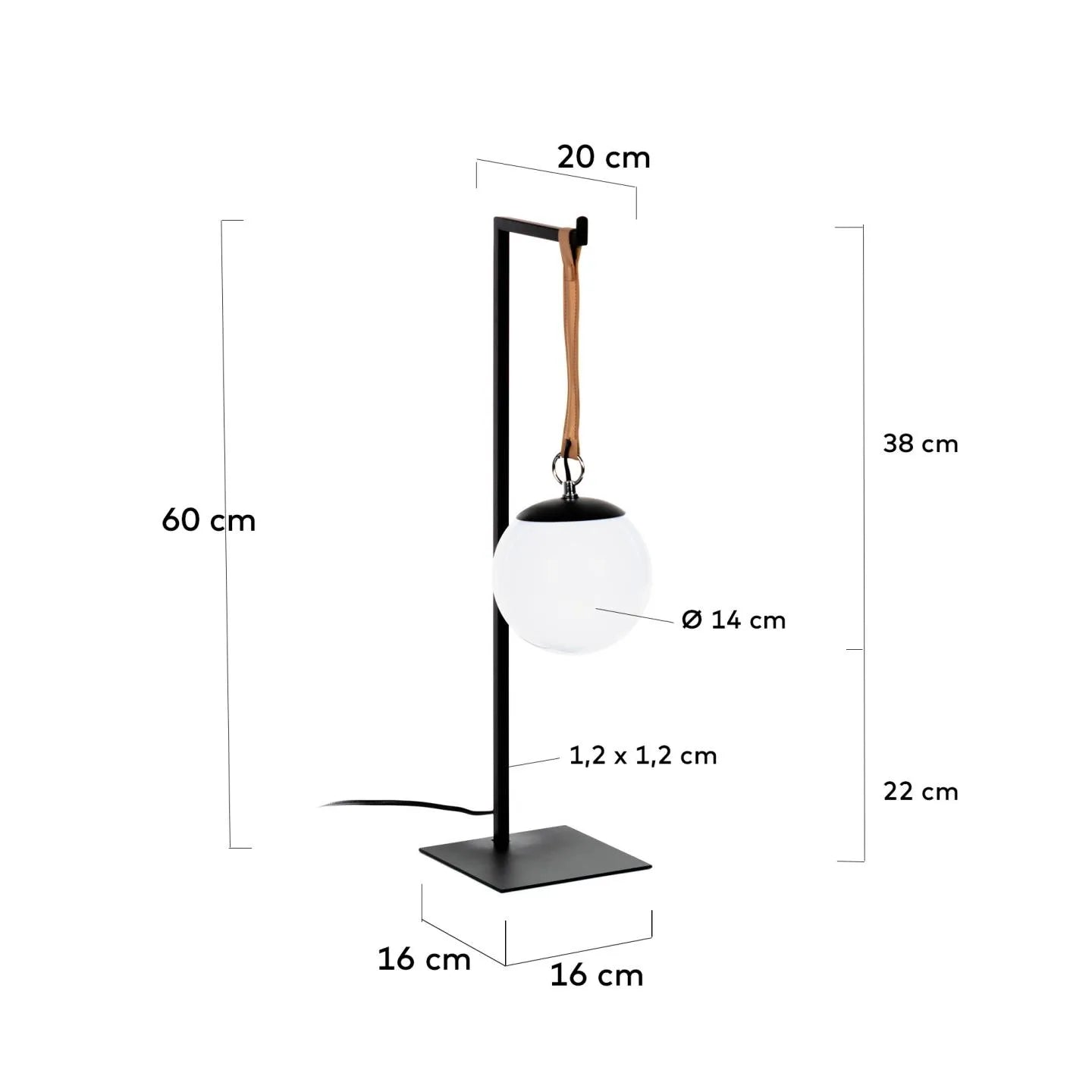 Die Monteiro Tischlampe von Kave Home besticht durch modernes Design und Funktionalität, ideal für stilvolle Wohnräume.