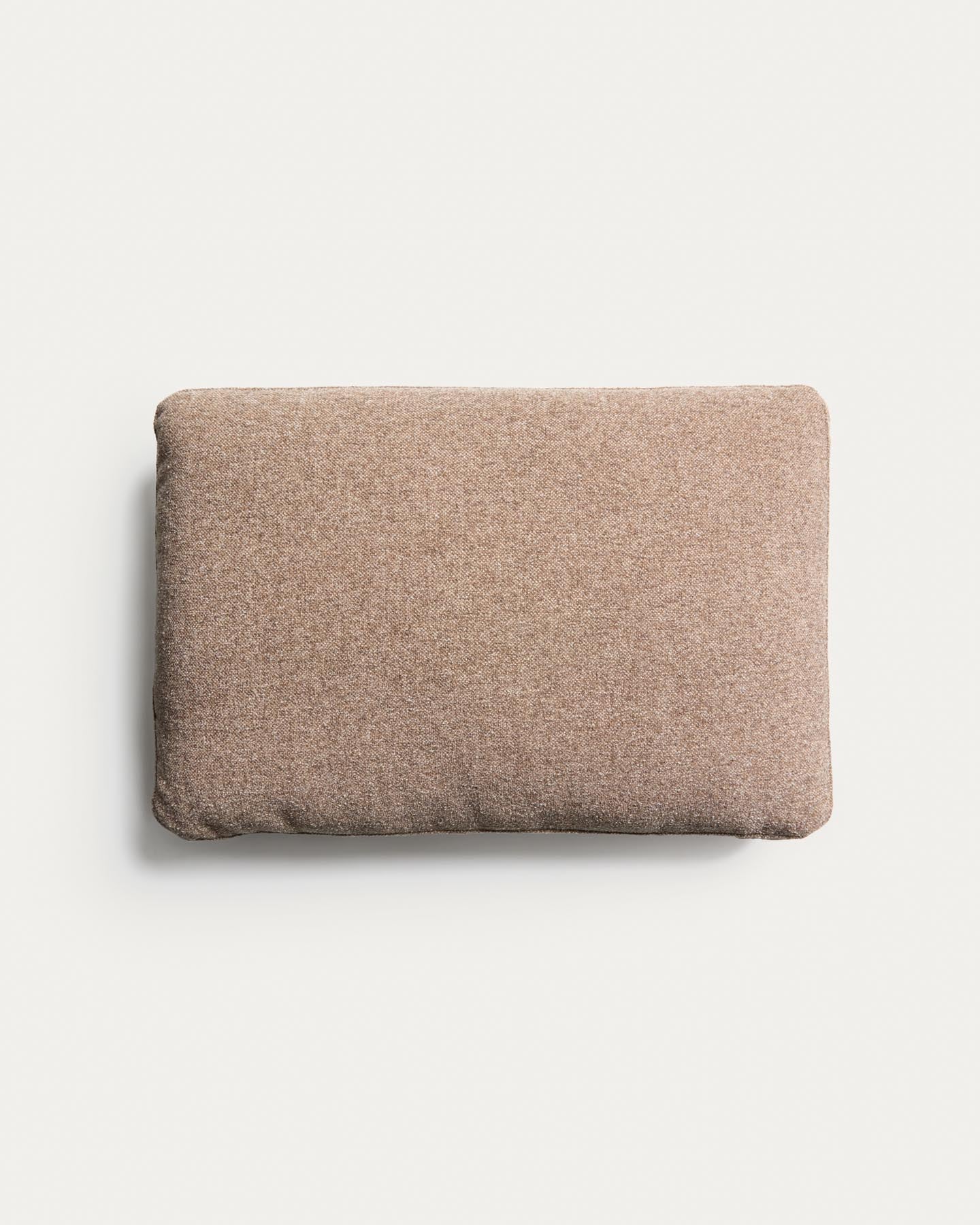 Kissen Blok in brauner Chenille, 40 x 60 cm in Taupe präsentiert im Onlineshop von KAQTU Design AG. Deko Kissen ist von Kave Home