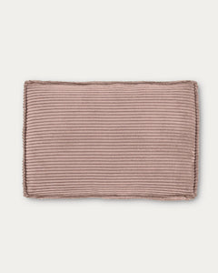 Kissen Blok, schwer entflammbar mit dickem Cord in Rosa, 40 x 60 cm