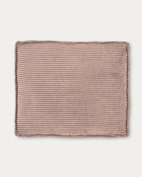Kissen Blok, schwer entflammbar mit dickem Cord in Rosa, 50 x 60 cm