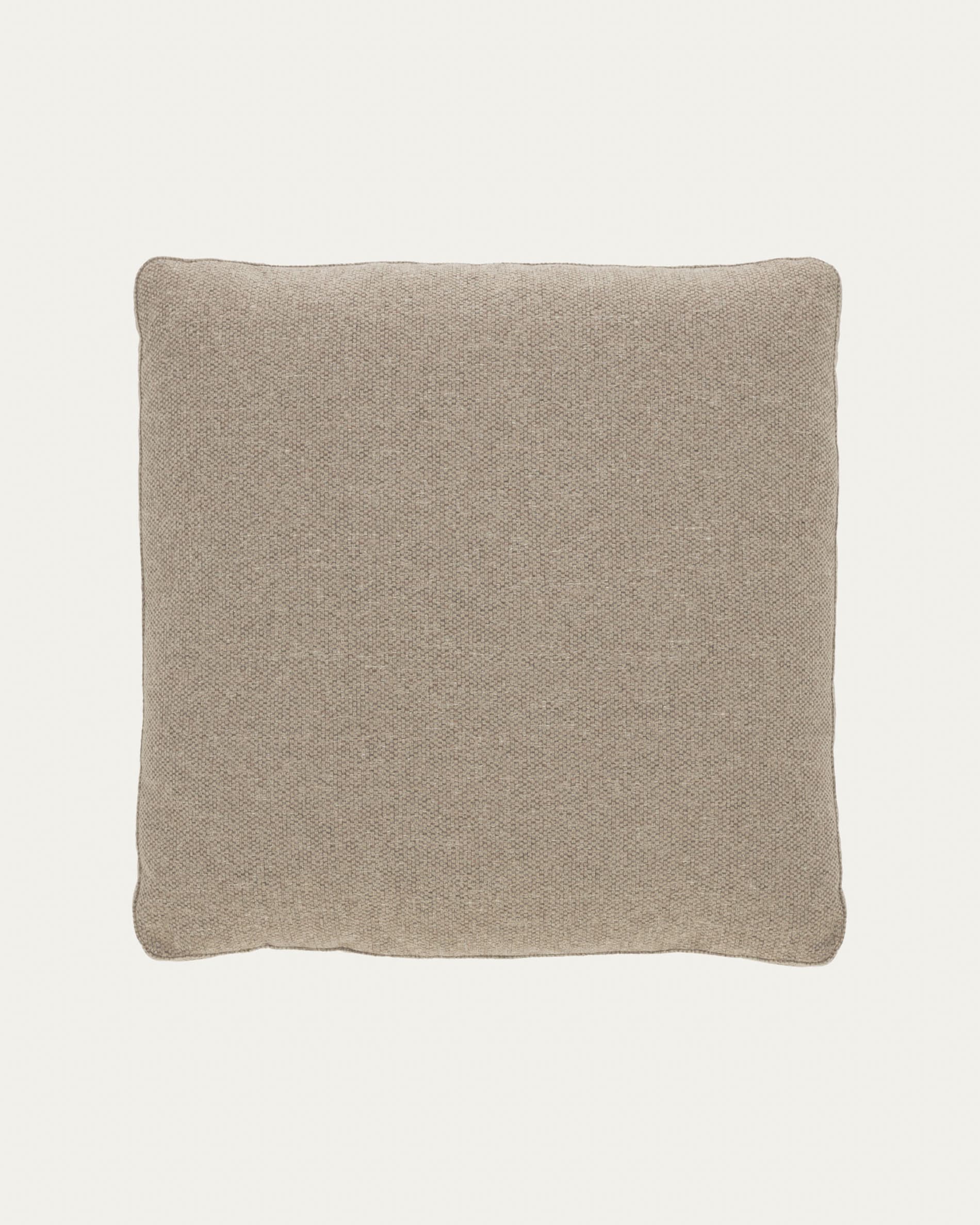 Kissen Blok mit beiger Chenille 60 x 60 cm