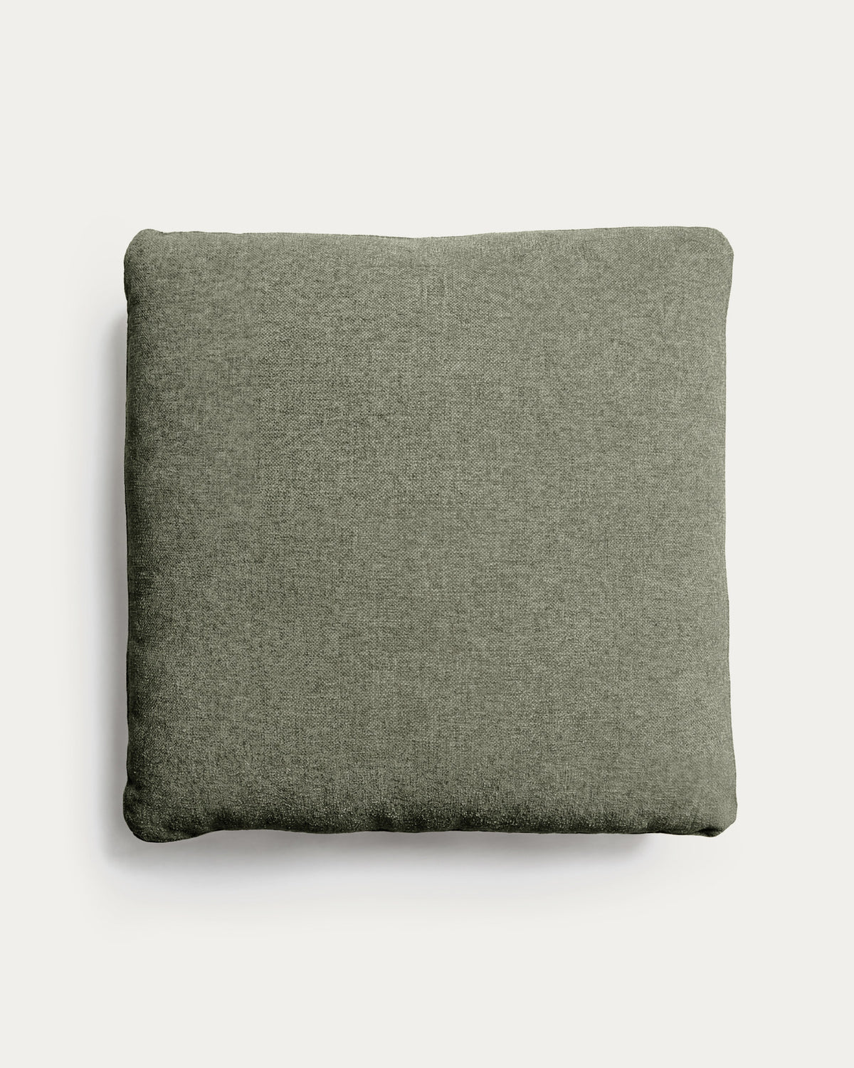 Kissen Blok in moosgrüner Chenille, 60 x 60 cm in Grün präsentiert im Onlineshop von KAQTU Design AG. Deko Kissen ist von Kave Home
