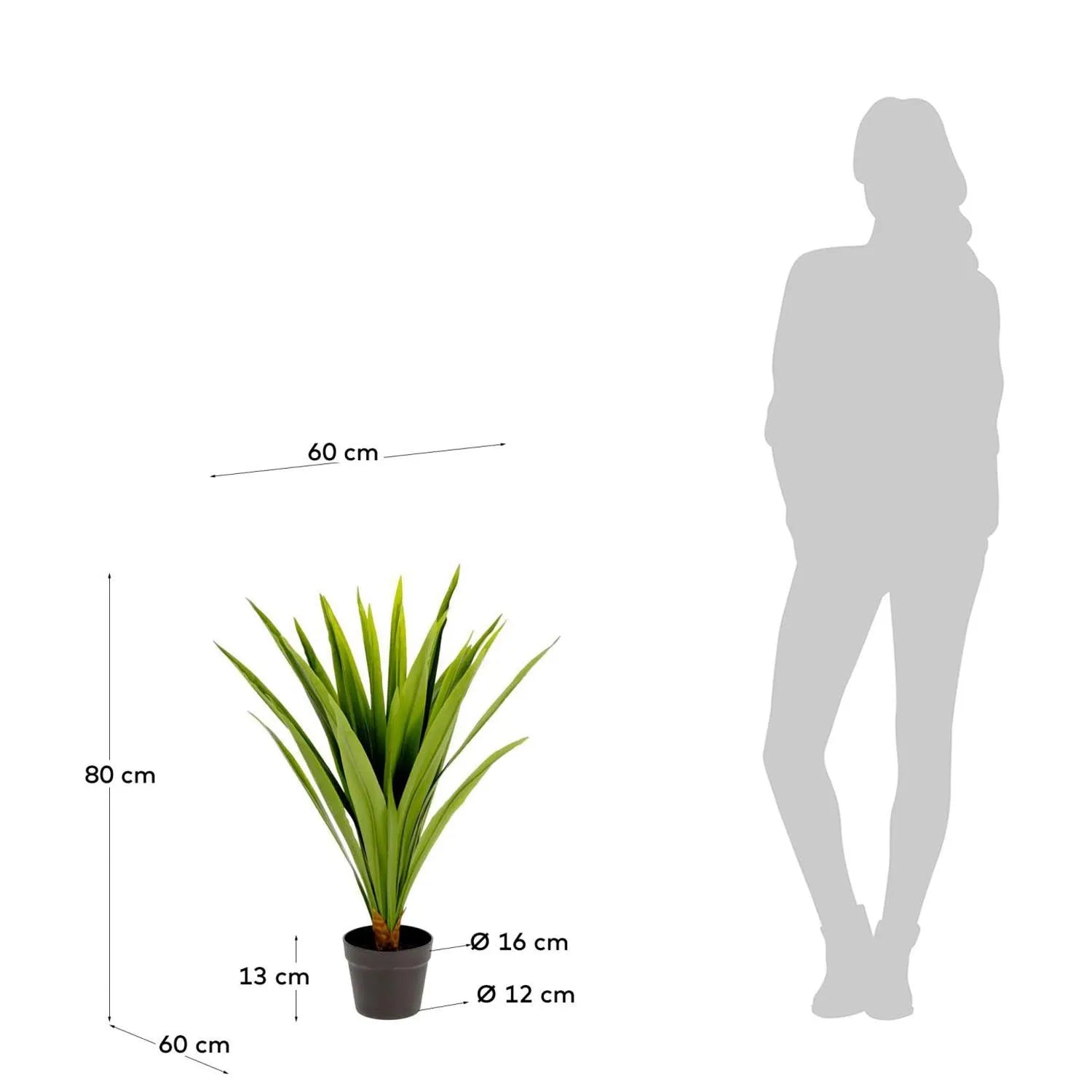 Zelena Yucca: Authentische Kunstpflanze für stilvolle Raumgestaltung.