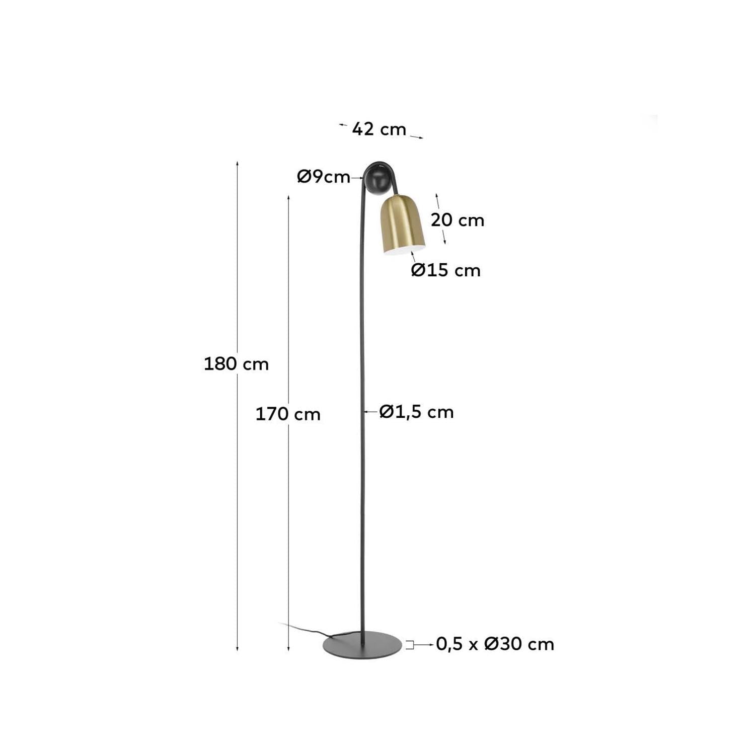 Natsumi Stehlampe: Modernes Design mit luxuriösem Marmorsockel.