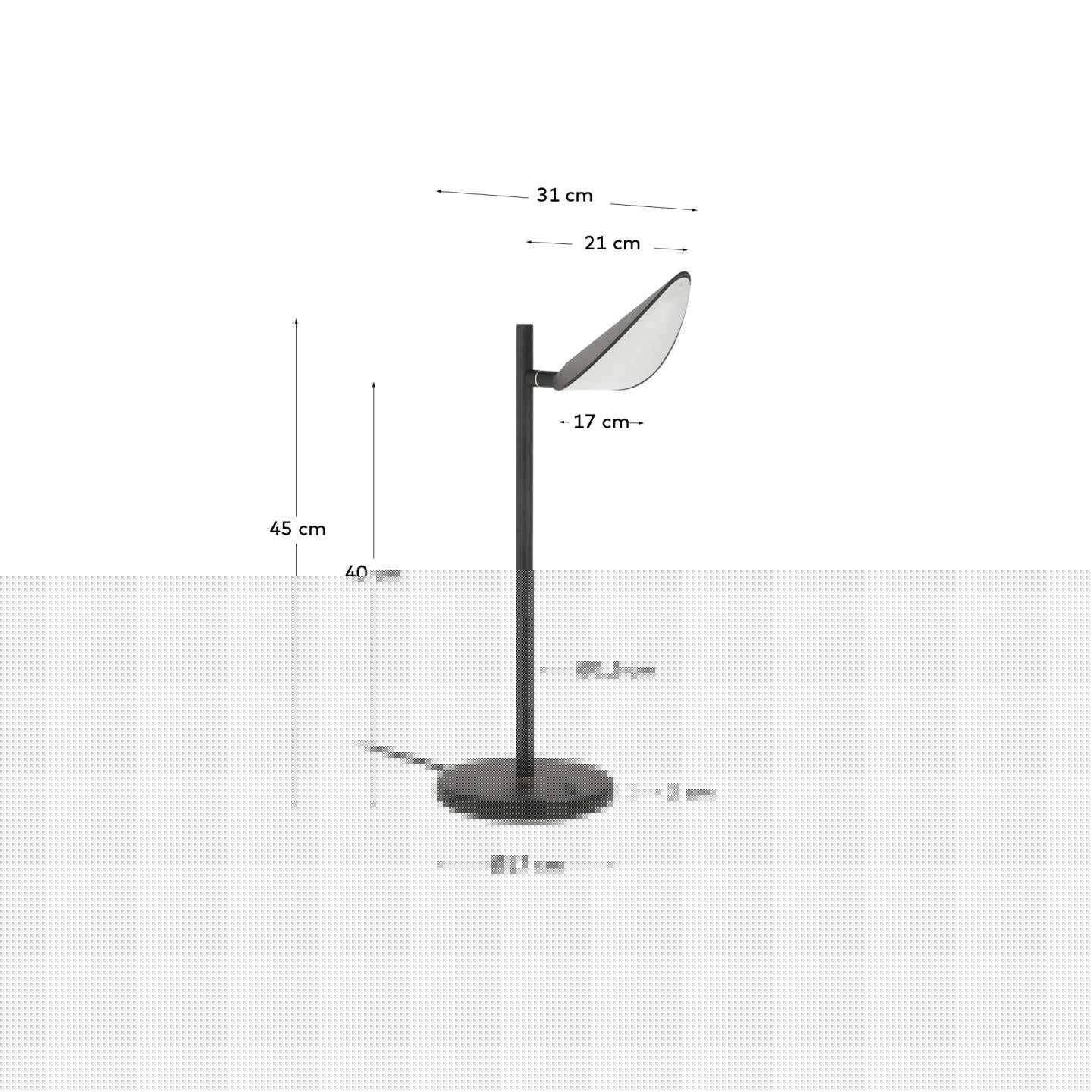 Die Veleira Tischlampe von Kave Home kombiniert modernes Design mit Funktionalität und sorgt für eine elegante Beleuchtung.