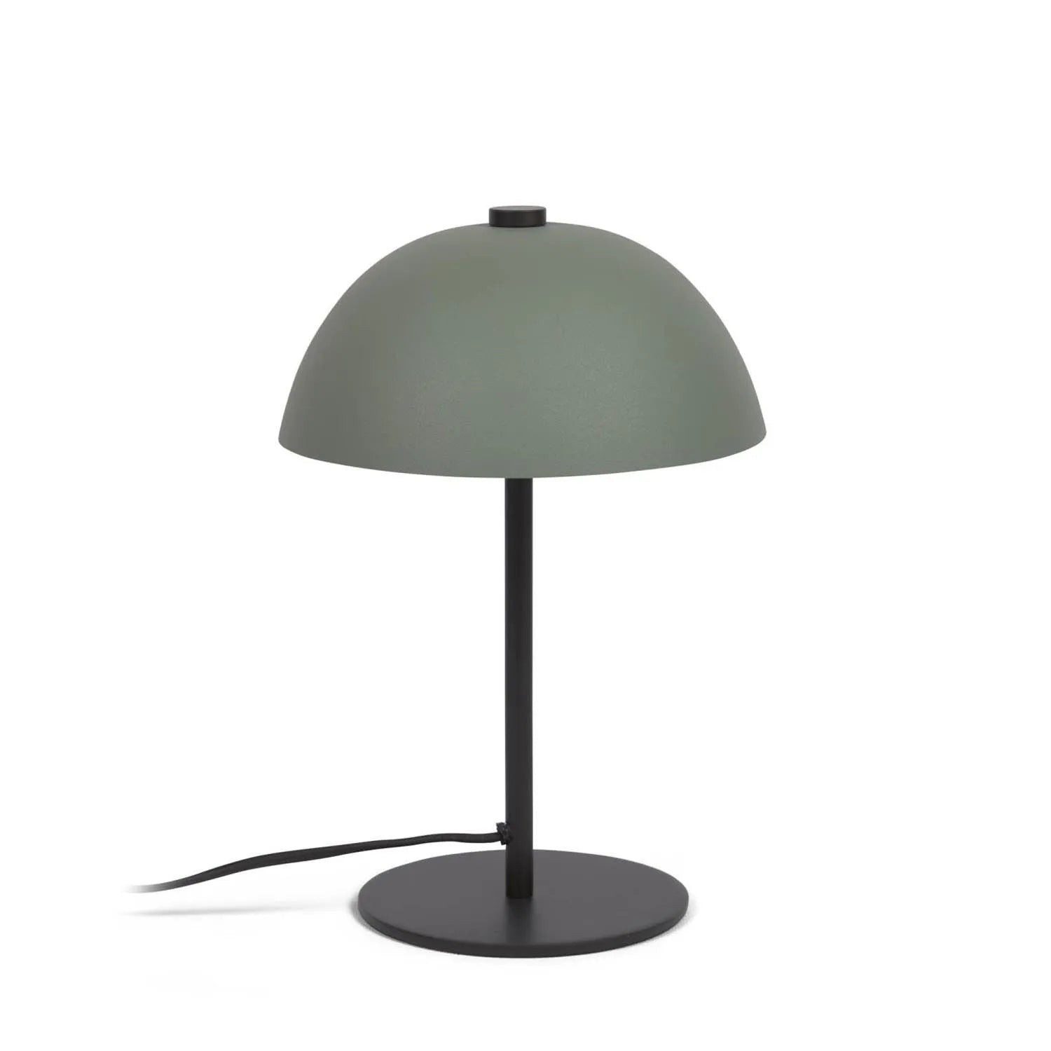 Aleyla Tischlampe: Stilvolles Design aus grünem Metall, ideal für moderne und klassische Räume. Perfekt als Nachttisch- oder Schreibtischleuchte.