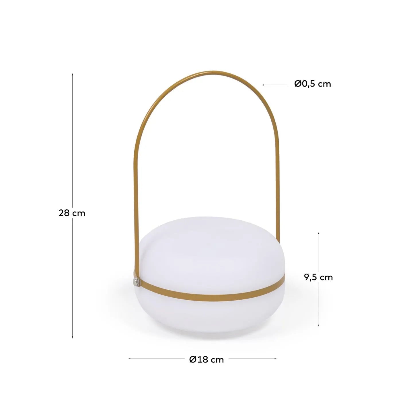 Die Tea Tischlampe von Kave Home vereint modernes Design mit Funktionalität, ideal für drinnen und draußen.
