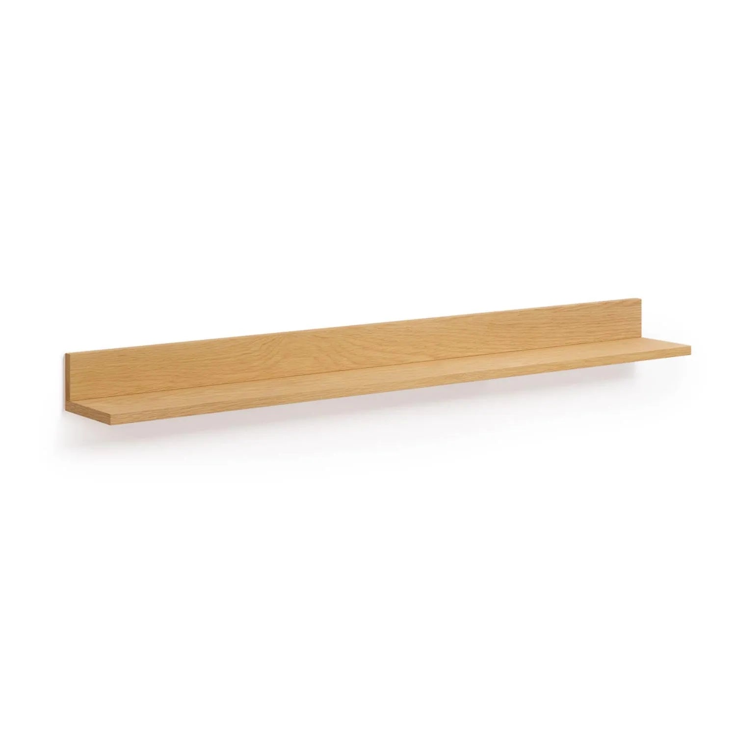 Stilvolles Abilen Wandregal von Kave Home: Funktional, umweltfreundlich, aus MDF E0 und Eichenfurnier, ideal für jeden Raum.