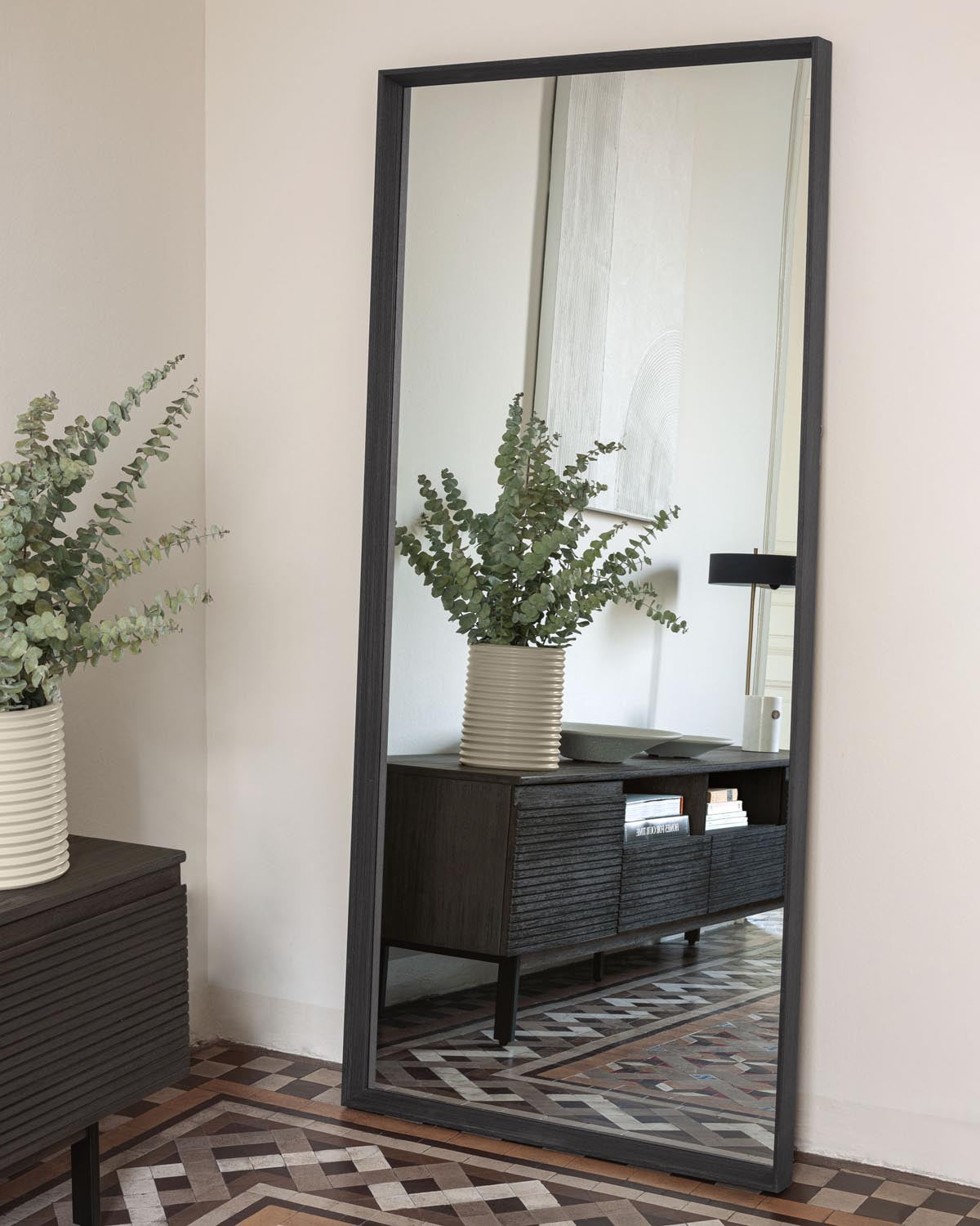 Specchio Nerina laccato scuro 80 x 180 cm