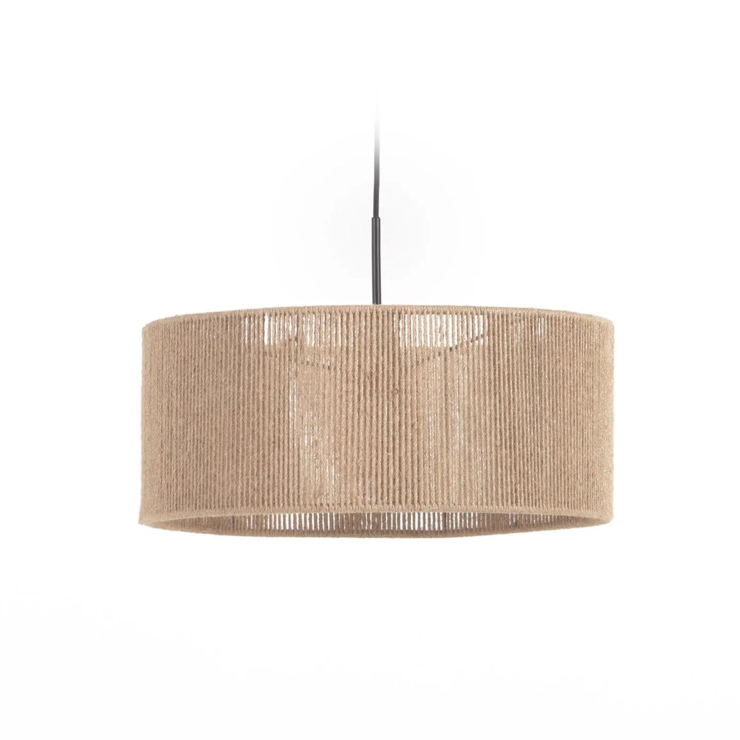 Crista Lampenschirm aus Jute, Ø 47 cm, von Kave Home: Rustikales Design, warme Atmosphäre, ideal für vielseitige Einrichtungsstile.