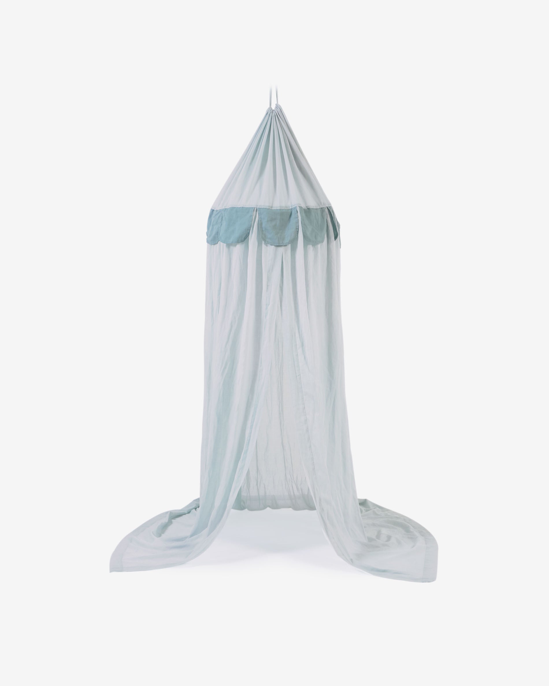 Carelene canopy bed for kids 100% cotton blue