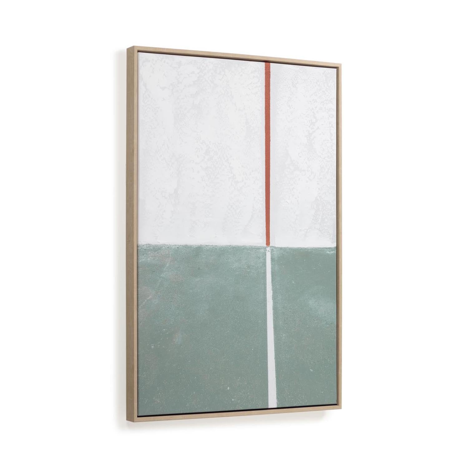  Malvern
Grün-weißes Bild Malvern von Kave Home, 50x70 cm, mit natürlichem Rahmen.