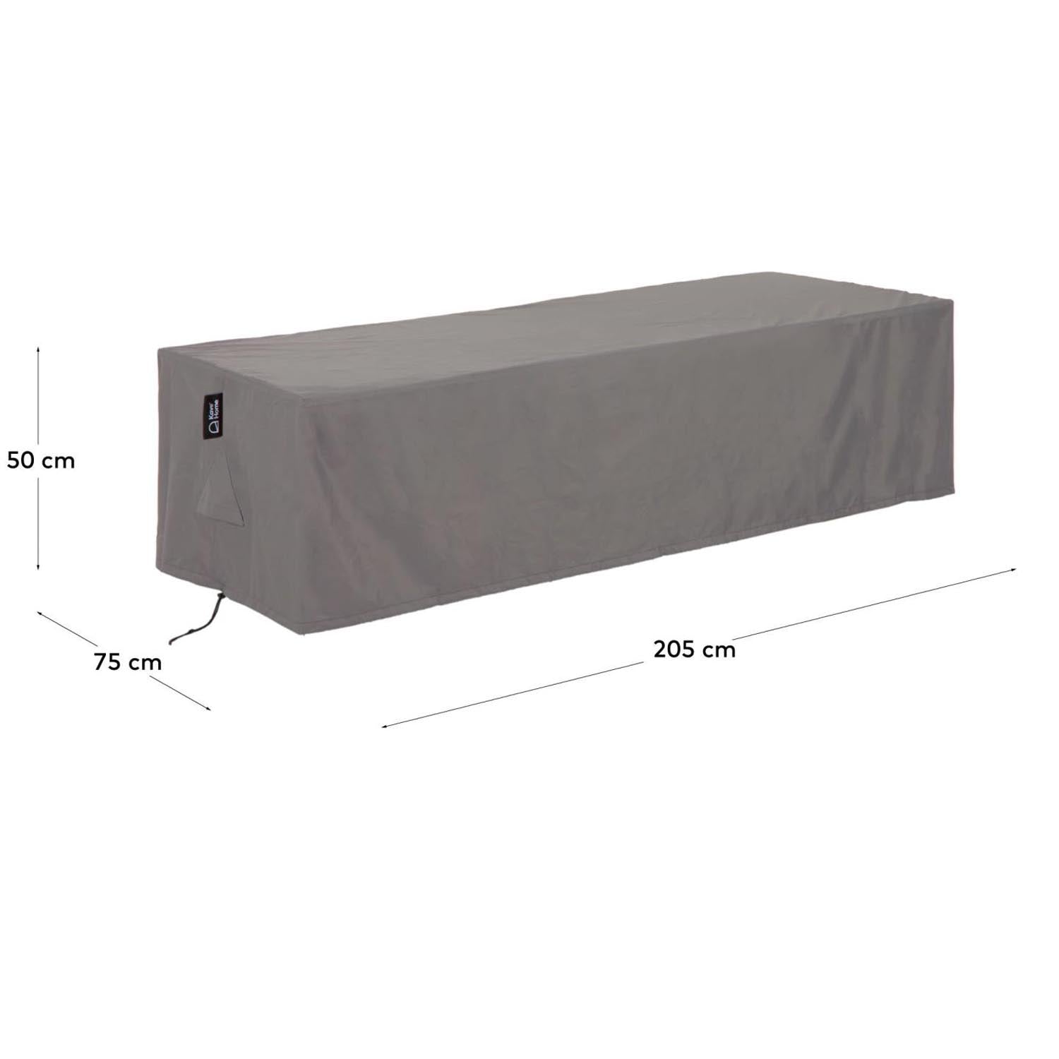 Iria Schutzhülle für Outdoor-Sonnenliege max. 75 x 205 cm in Grau präsentiert im Onlineshop von KAQTU Design AG. Outdoor-Accessoire ist von Kave Home