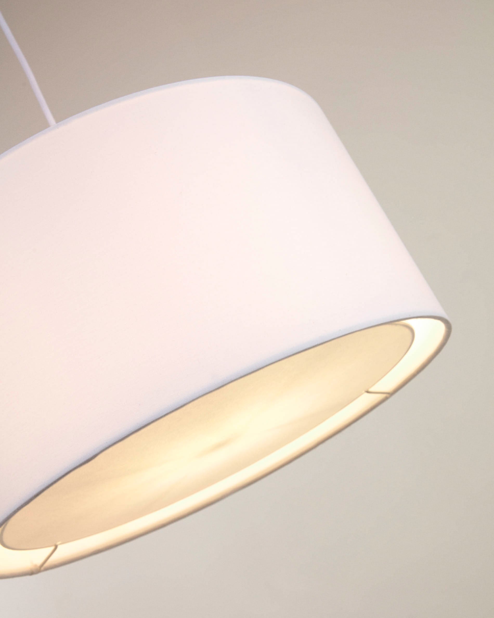 Santana Lampenschirm weiss mit weissem Diffusor Ø 50 cm