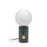 Lonela table lamp made of marble with a green finish