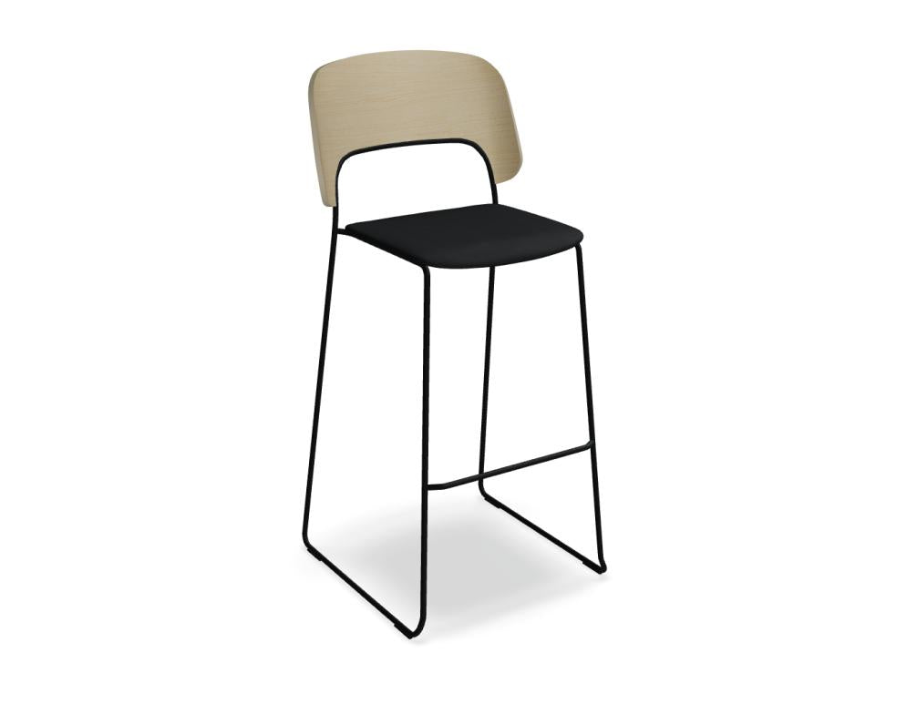 Afi AFT02 - gepolsterter Barhocker in Anthrazit präsentiert im Onlineshop von KAQTU Design AG. Barhocker ist von Mdd